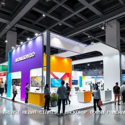 Backdrop Booth Pameran Ciamis: Desain Custom dan Finishing Rapi
