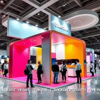 backdrop booth pameran Cianjur