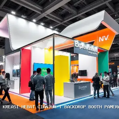 Backdrop Booth Pameran Cianjur untuk Branding Efektif