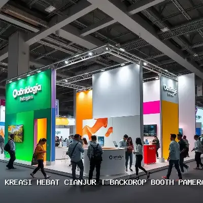 Backdrop Booth Pameran Cianjur untuk Branding Efektif