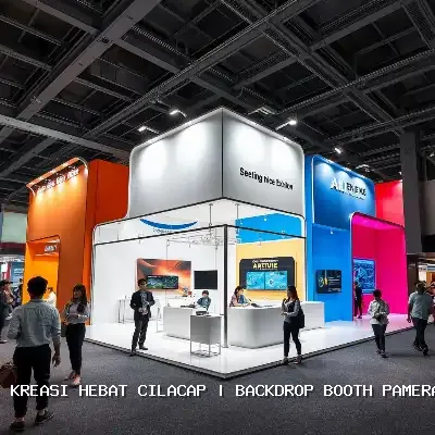 backdrop booth pameran Cilacap