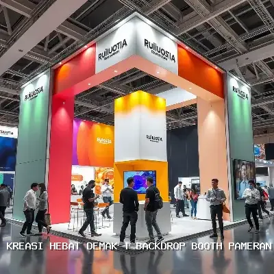 backdrop booth pameran Demak