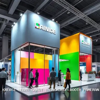 backdrop booth pameran Garut