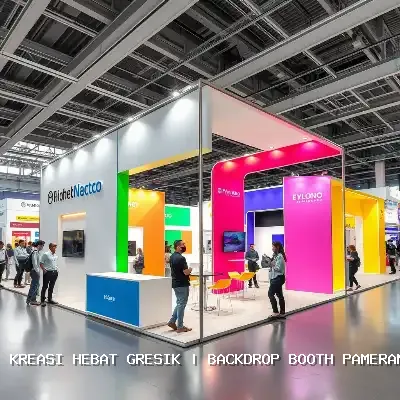 backdrop booth pameran Gresik