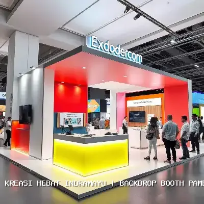 backdrop booth pameran Indramayu