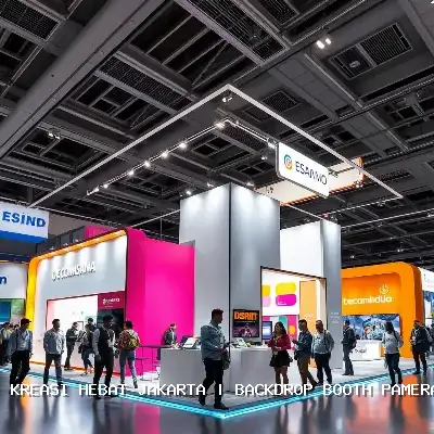 backdrop booth pameran Jakarta