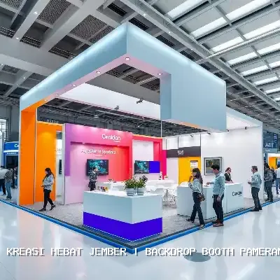 backdrop booth pameran Jember