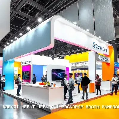 backdrop booth pameran Jepara