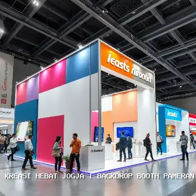 backdrop booth pameran Jogja