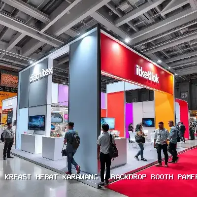 backdrop booth pameran Karawang