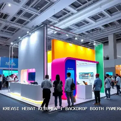 backdrop booth pameran Kebumen