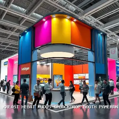 backdrop booth pameran Kudus