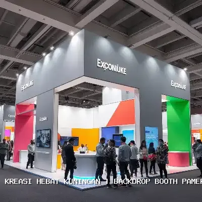 backdrop booth pameran Kuningan