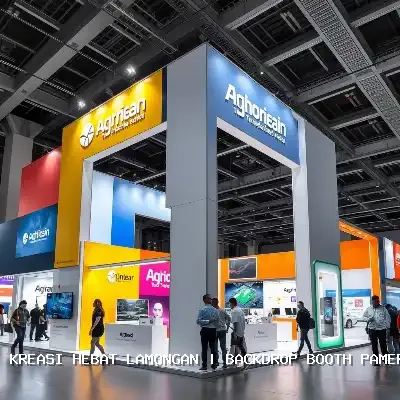 backdrop booth pameran Lamongan