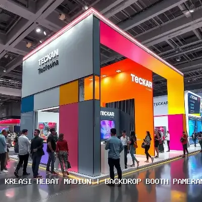 backdrop booth pameran Madiun