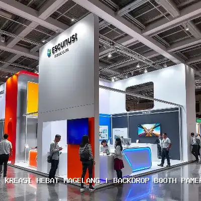backdrop booth pameran Magelang