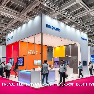 Backdrop Booth Pameran Majalengka – Desain Custom & Finishing Rapi