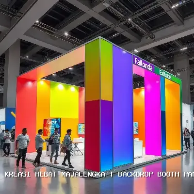 Backdrop Booth Pameran Majalengka – Desain Custom & Finishing Rapi