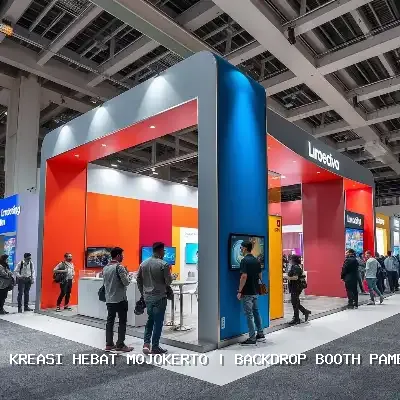 backdrop booth pameran Mojokerto