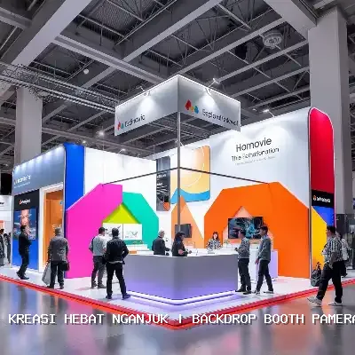 backdrop booth pameran Nganjuk