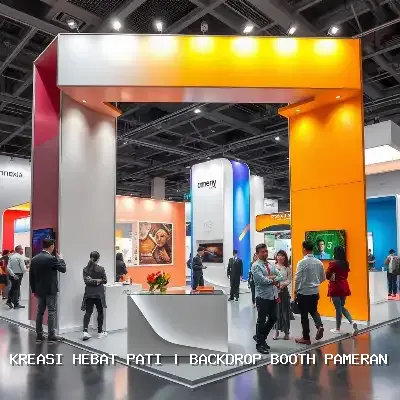 Backdrop Booth Pameran Pati – Desain Eksklusif dan Finishing Rapi
