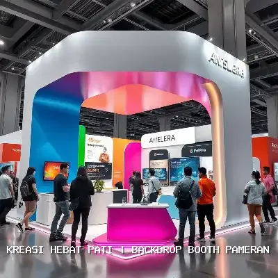 Backdrop Booth Pameran Pati – Desain Eksklusif dan Finishing Rapi