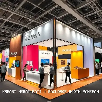 Backdrop Booth Pameran Pati – Desain Eksklusif dan Finishing Rapi
