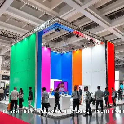 backdrop booth pameran Ponorogo