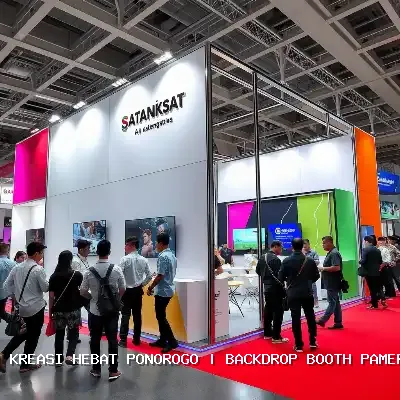 Portfolio Backdrop Booth Pameran Ponorogo: Solusi Kontraktor Pameran Terpercaya
