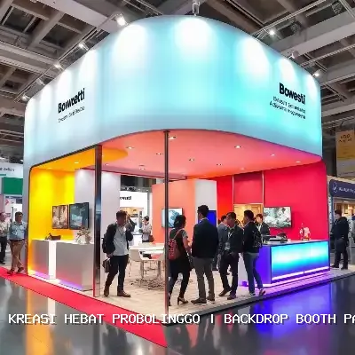 backdrop booth pameran Probolinggo