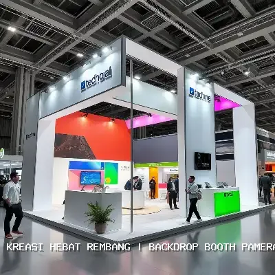 backdrop booth pameran Rembang