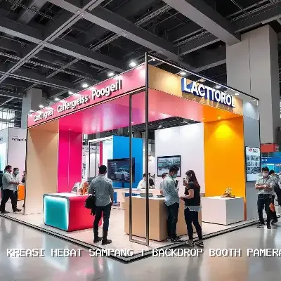 backdrop booth pameran Sampang