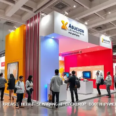 backdrop booth pameran Semarang