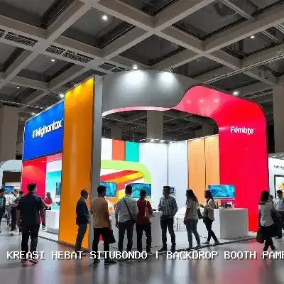 backdrop booth pameran Situbondo