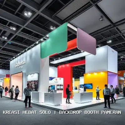 Backdrop Booth Pameran Solo