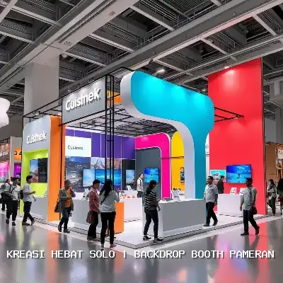 Backdrop Booth Pameran Solo