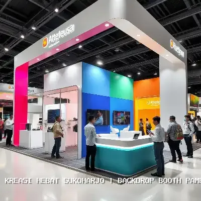 backdrop booth pameran Sukoharjo