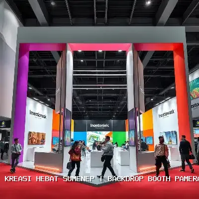 backdrop booth pameran Sumenep