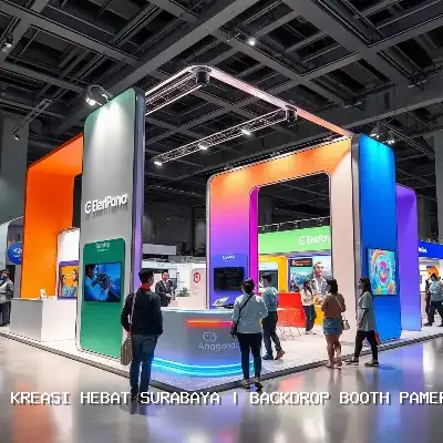 backdrop booth pameran Surabaya