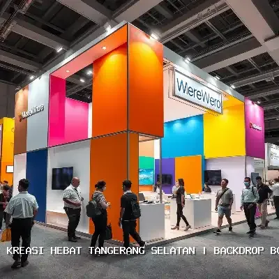 Backdrop Booth Pameran Tangerang Selatan