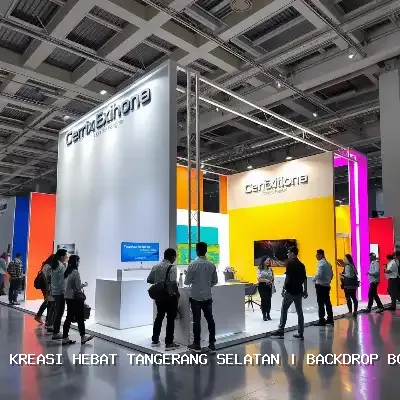 Backdrop Booth Pameran Tangerang Selatan
