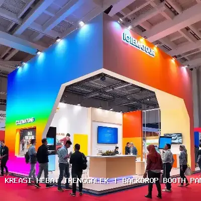 backdrop booth pameran Trenggalek