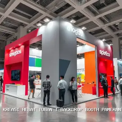 backdrop booth pameran Tuban