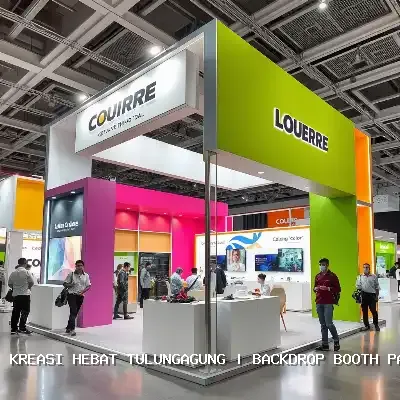 backdrop booth pameran Tulungagung