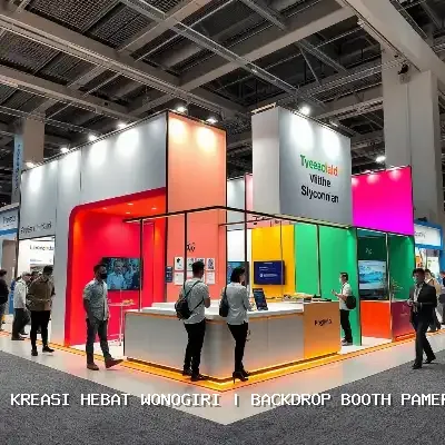 backdrop booth pameran Wonogiri