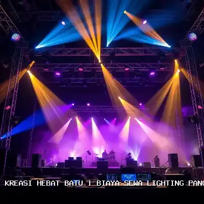 Biaya Sewa Lighting Panggung Batu