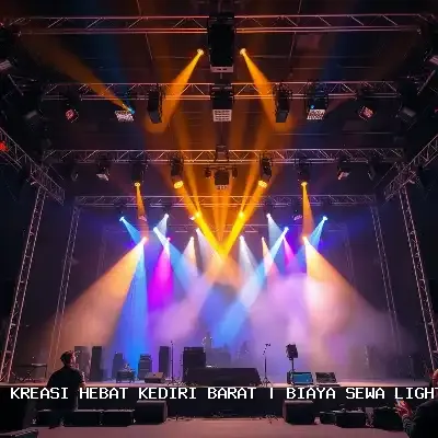 biaya sewa lighting panggung Kediri Barat