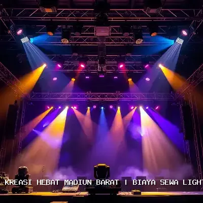 biaya sewa lighting panggung Madiun Barat