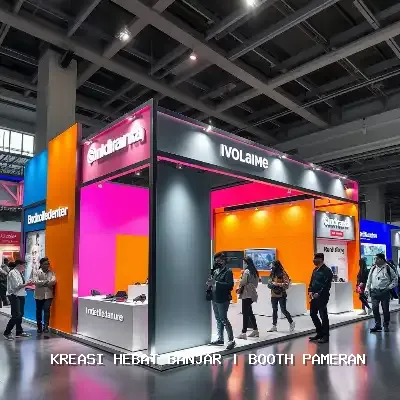 booth pameran Banjar Desain Custom dan Finishing Rapi