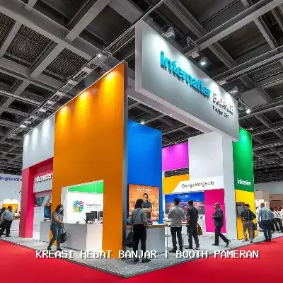 booth pameran Banjar Desain Custom dan Finishing Rapi